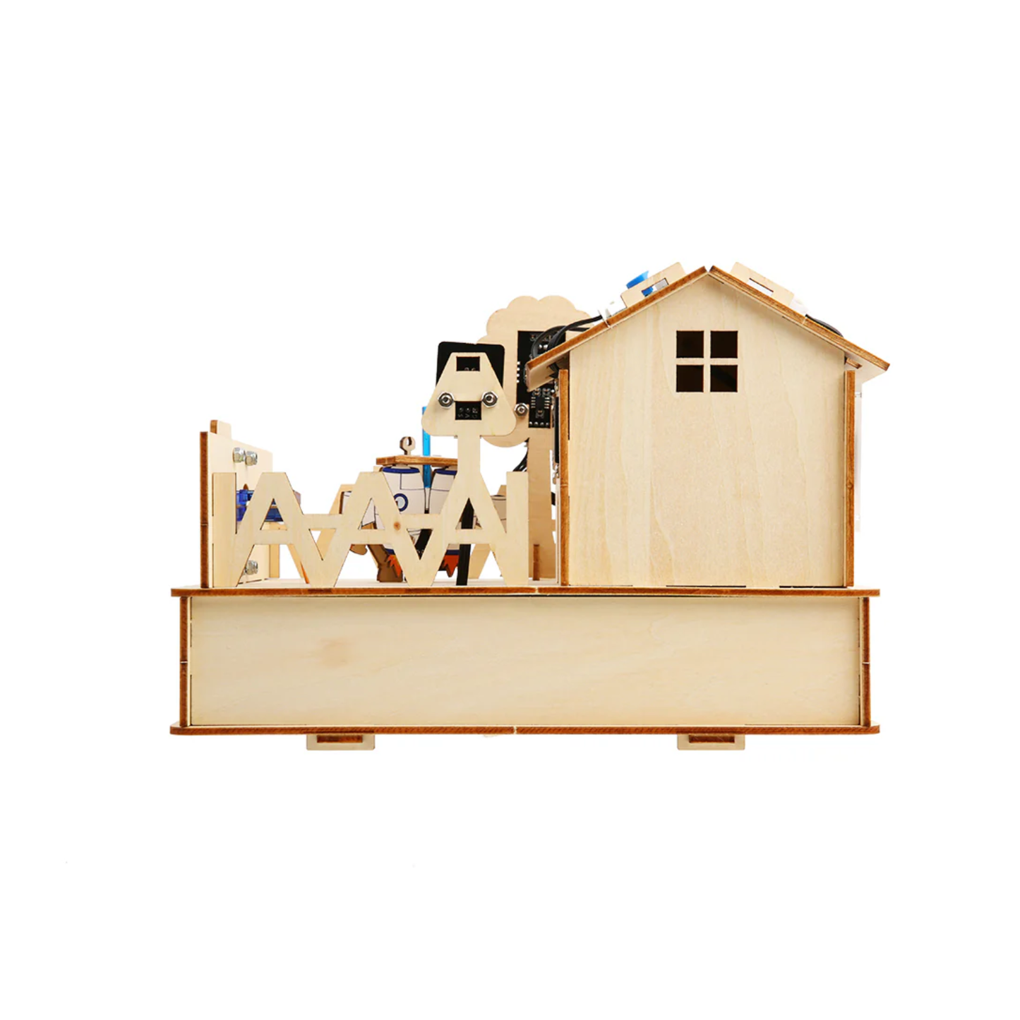 ACEBOTT ESP32 Smart Home IoT Starter Kit Dual-Platform Support Wooden House IoT STEM Kit For 8-12 Years Kids