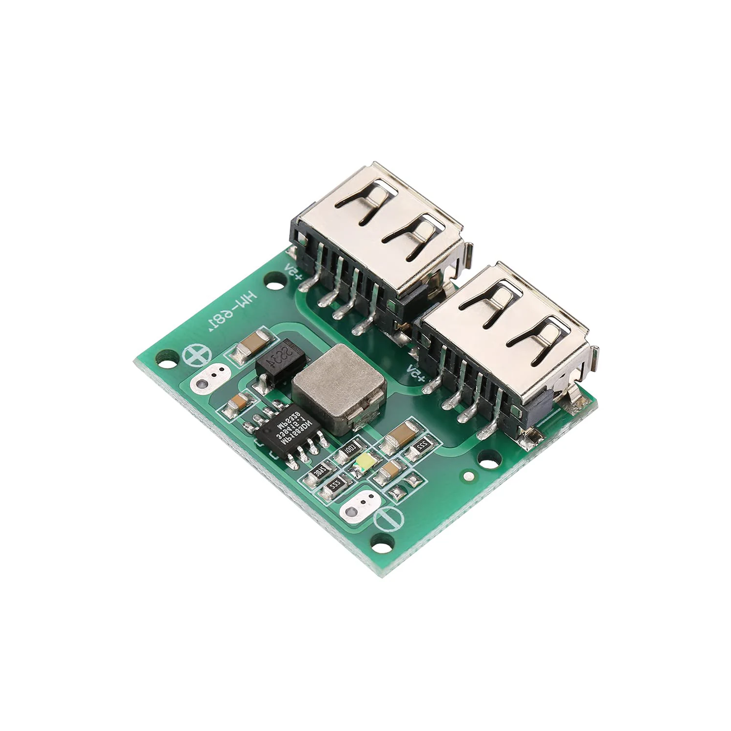 DC-DC Buck Converter Module 9V/12V/24V to 5V 3A Dual USB Output Dual USB Car Charging Voltage Stabilizer Module - RS3983