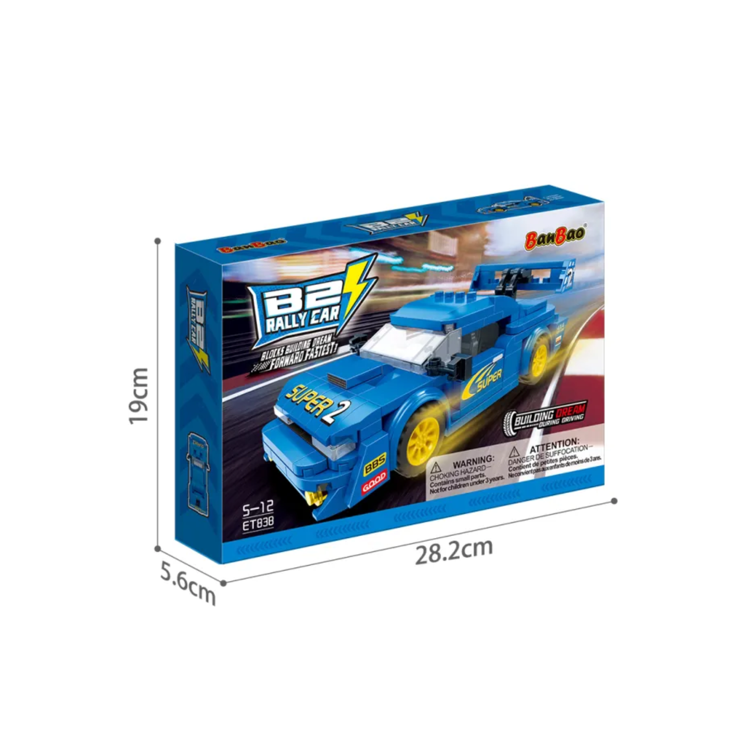 BanBao Super Sports Car Building Blocks Set Super Sports Car Model Construction Toy For Kids - RS7652