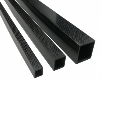 3K Carbon Fiber Tube Roll-Wrapped Square Carbon Fiber Tube 20mm OD x 18mm ID x 500mm L Hollow Rod DIY Quadcopter - RS3950