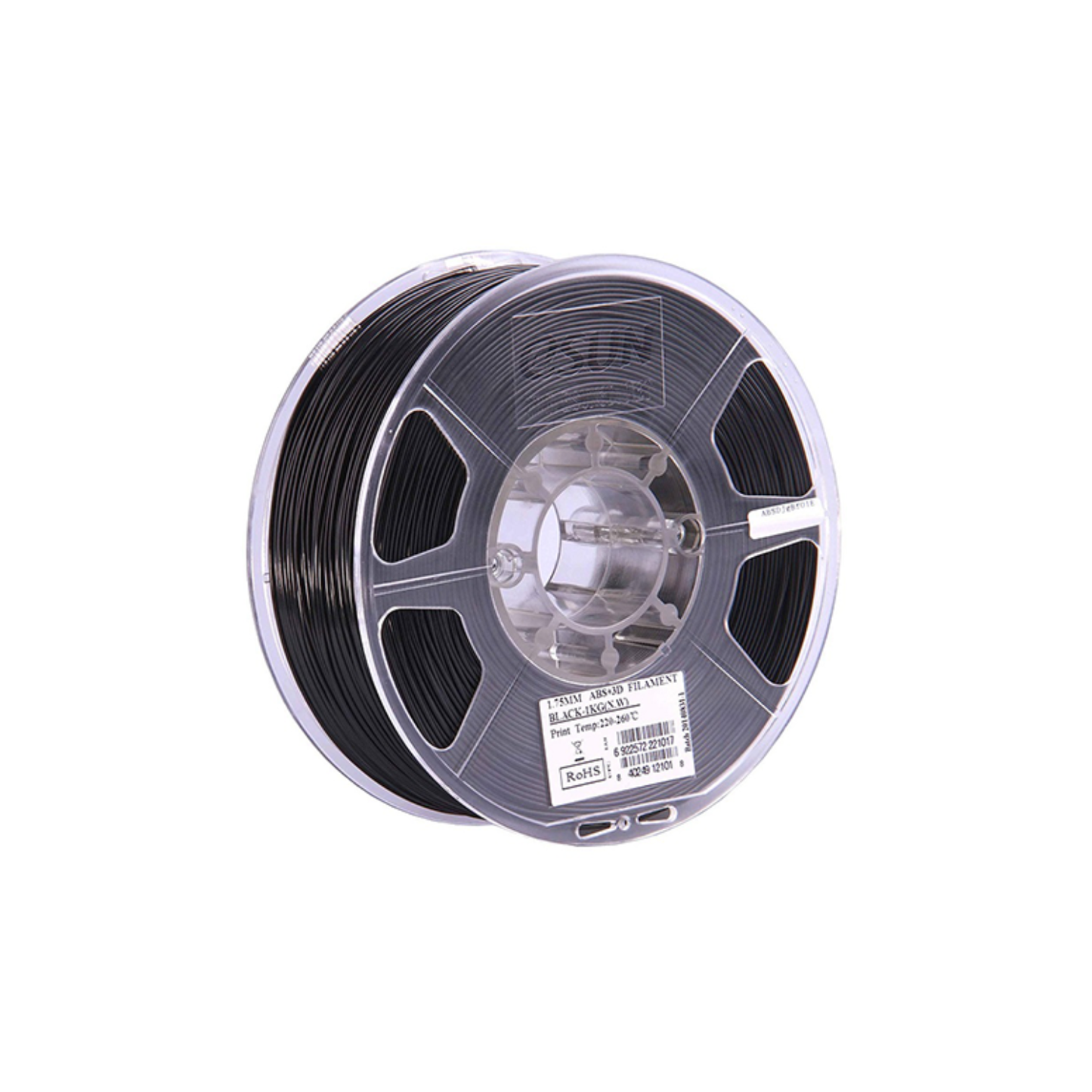 eSun ABS Plus Filament 3D Printer 1.75mm (1kg) Easy Print, Less Stringing 3D Material  Low Warp, Stronger ABS Upgrade - Black - RS3396