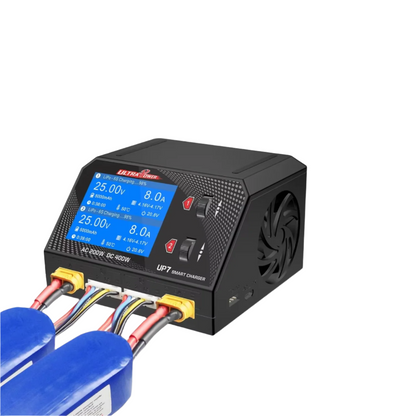 UltraPower UP7 400W Dual Channel Smart Charger 10A Intelligent AC/DC Charger For LiPo LiFe NiMH Batteries RC Drones & Cars