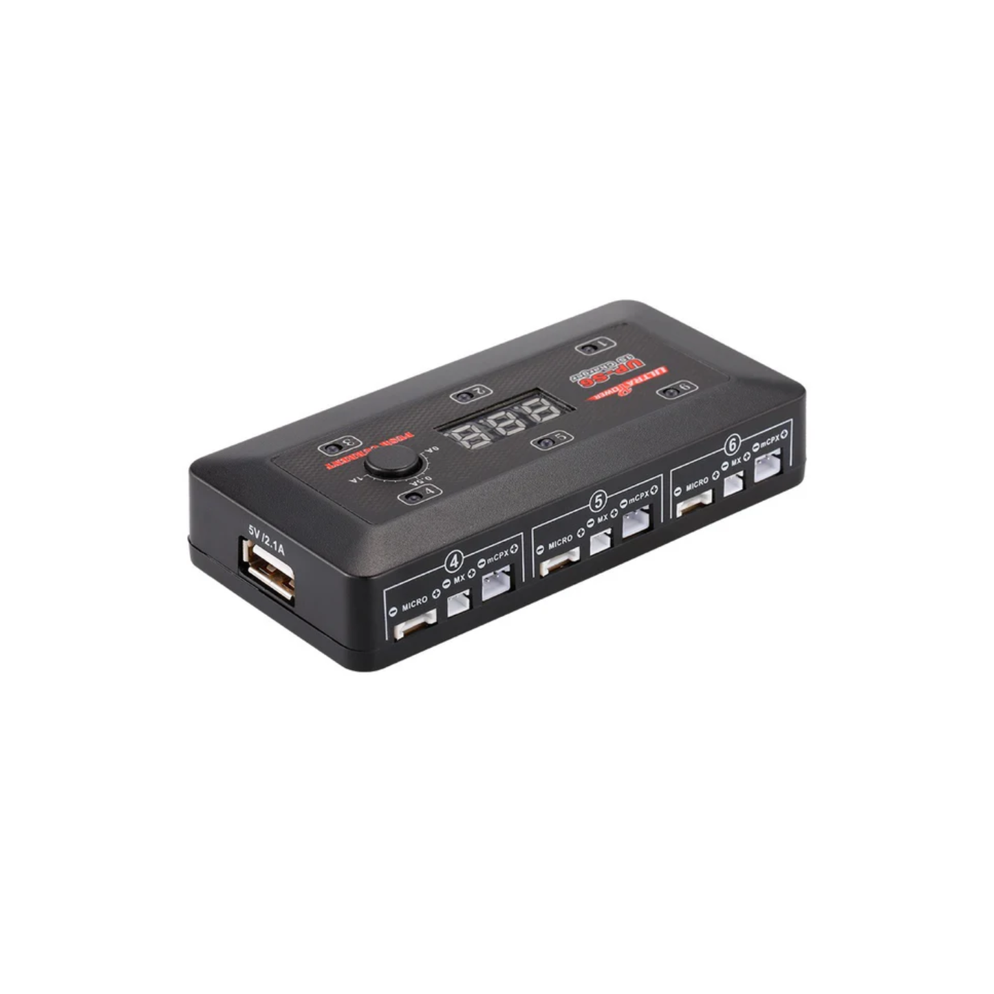 UltraPower UP-S6 1S Battery Charger LiPo/LiHV 6-Channel Battery Charger For Compact Design AC/DC Dual Input