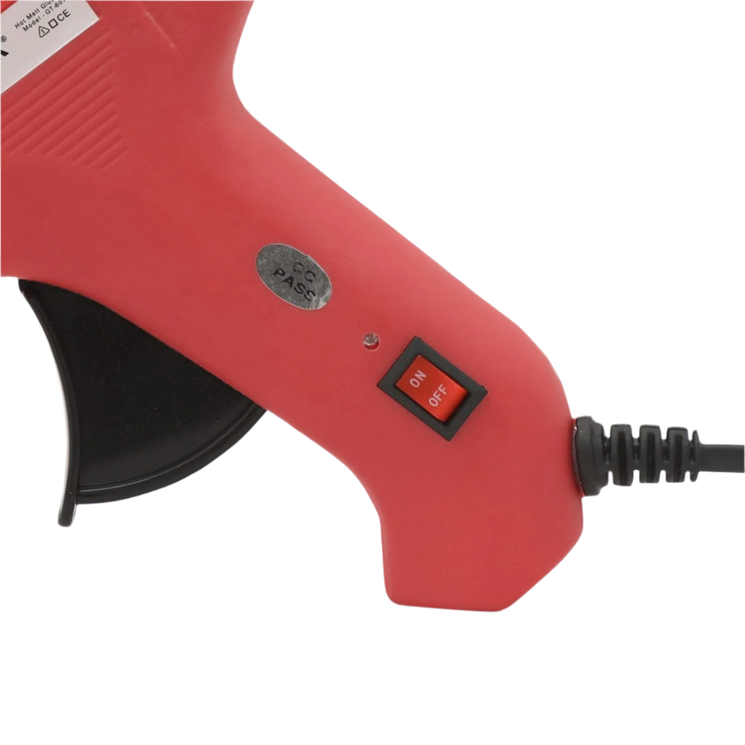 GLU-TEK Premium 60W Red Craft Glue Gun With On/Off Switch & LED Indicator