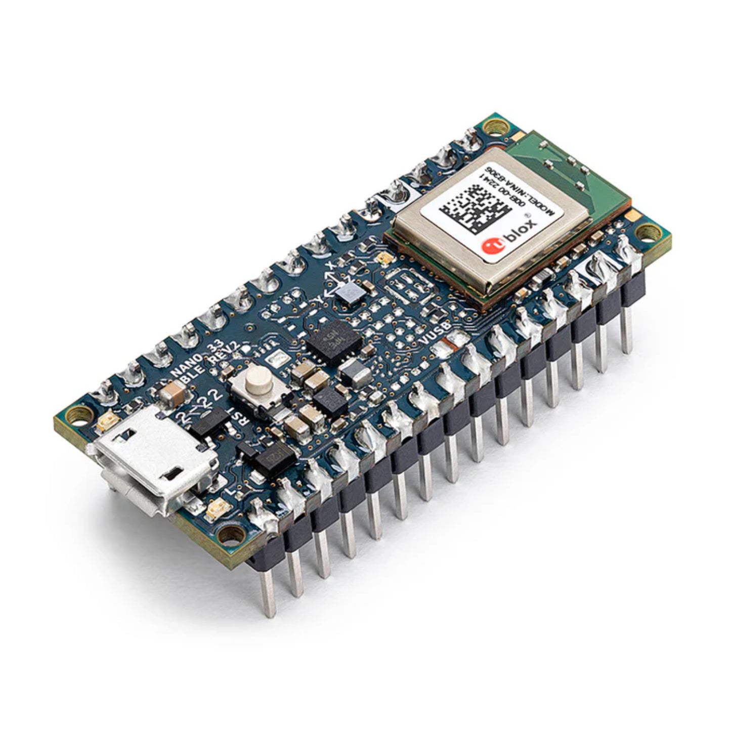Official Arduino Nano 33 BLE Rev2 IoT Development Board with Pre-soldered Headers, Integrated Bluetooth LE & 9-axis IMU For IoT