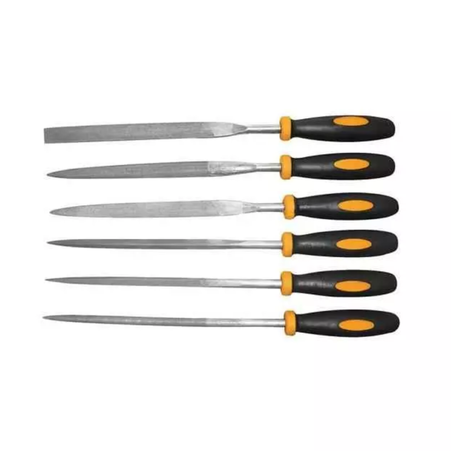 Bench File Set 6-Piece Large File Set With Ergonomic Handles for Metal & DIY Projects ...