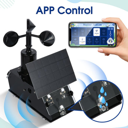ACEBOTT QE011 STEM Weather Station Starter Kit DIY Environmental Monitor Station Kit For Coding, Climate Monitoring, & Environmental Learning