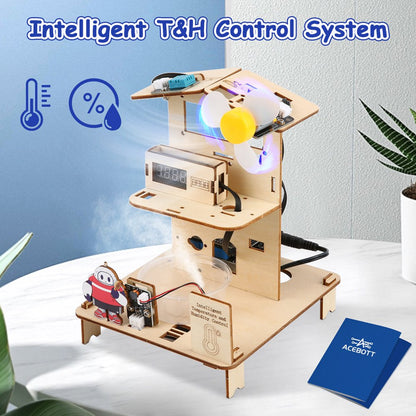 ACEBOTT 3-in-1 ESP32 STEM Smart Home Learning Kit (Level 1) with Teaching Resources Hands-On Programming & Electronics For 8+ Ages Kids