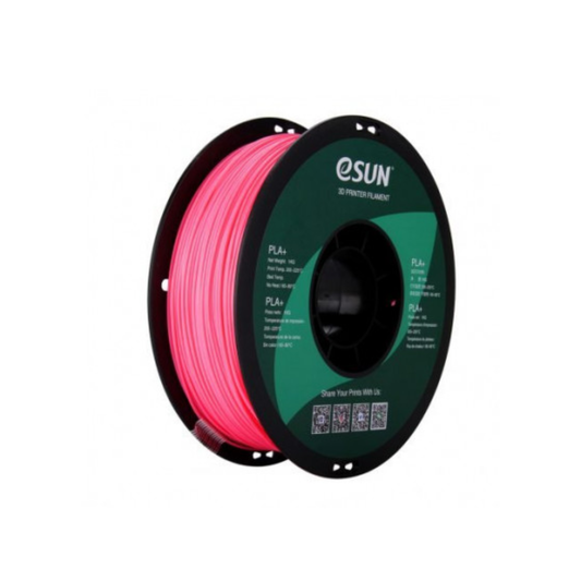 ESun PLA+ 1.75mm Filament 1kg Spool 3D Printing Filament High Strength, Matte Finish, Easy Printing For 3D Printers - Pink - RS3758