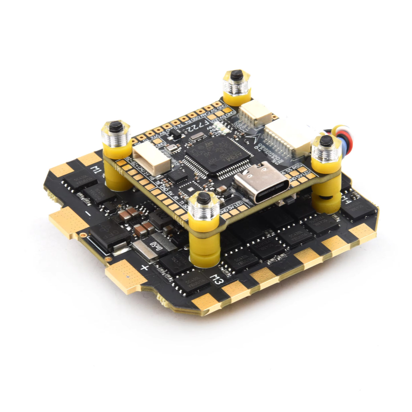 Readytosky F7 Flight Controller With 80A 4-in-1 ESC, 3-8S LiPo Support, STM32F722 Processor, Betaflight Compatible for FPV Racing & Freestyle Drones