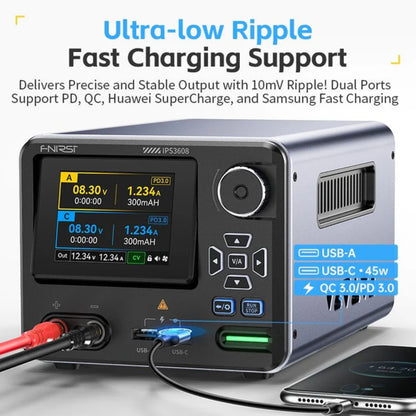 FNIRSI IPS3608 AC-DC Intelligent Digital Control Power Supply 36V 8A 288W Programmable Constant Voltage/Current Bench Power Supply For Lab, Repair & DIY