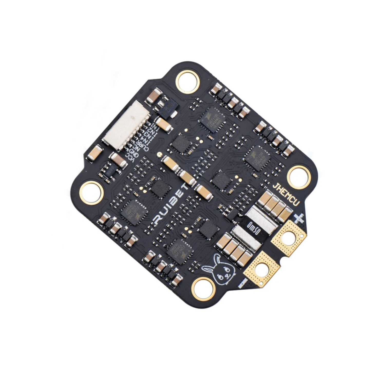 JHEMCU RuiBet 55A Flight Controller BLHELI_S Dshot600 3-6S 4-in-1 Brushless ESC, 30x30mm High-Performance FPV Freestyle Racing Drone For DIY Quadcopter Parts