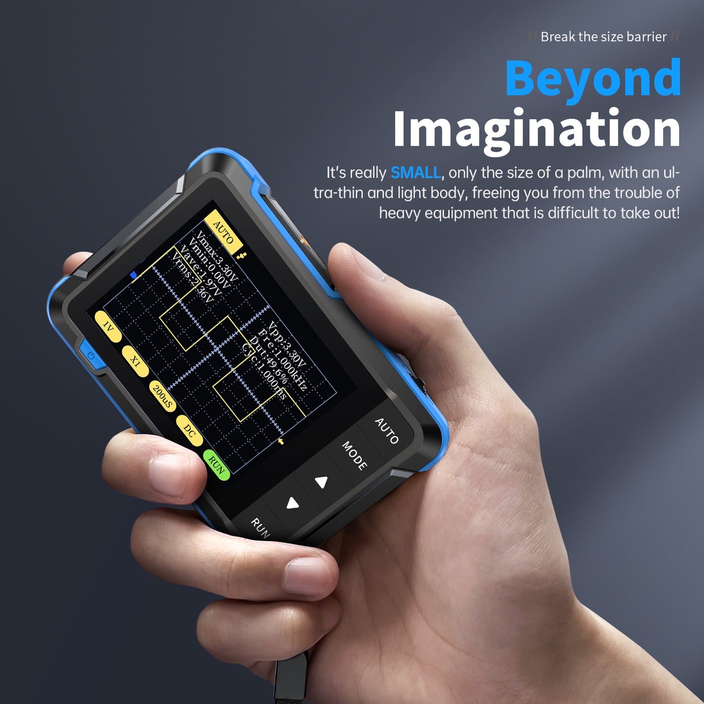 FNIRSI DSO-152 Mini Oscilloscope 2.8″ TFT Handheld Oscilloscope DSO152 Digital Oscilloscope with High Bandwidth For Electronics