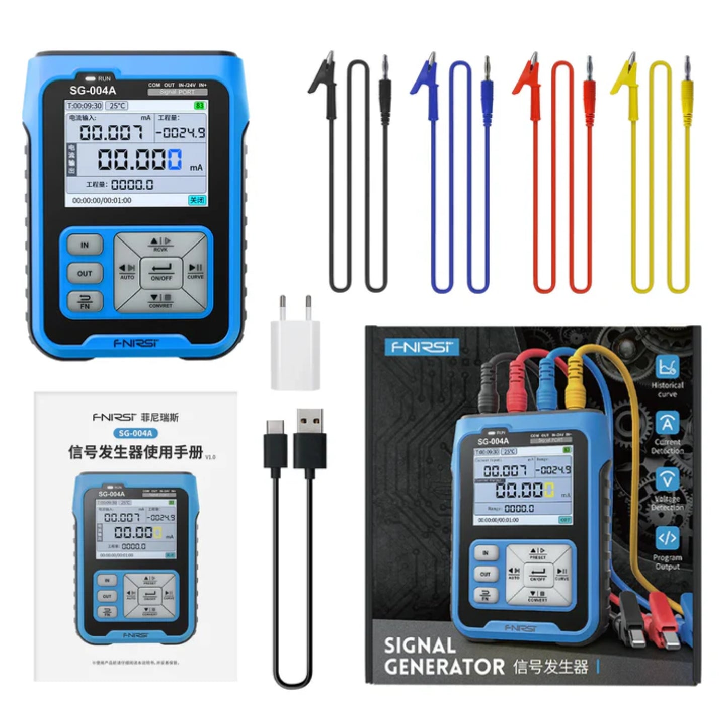 FNIRSI SG-004A Signal Generator Multi-Functional Generator Waveform Generator Programmable Signal Generator - RS8275