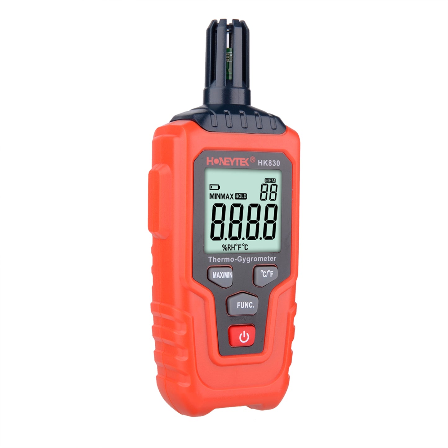 Honeytek HK830 Digital Thermohygrometer Indoor Temperature and Humidity Monitor with LCD Display for Home, Office