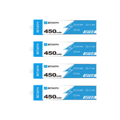 BT2.0 450mAh 1S 30C HV LiPo Battery 