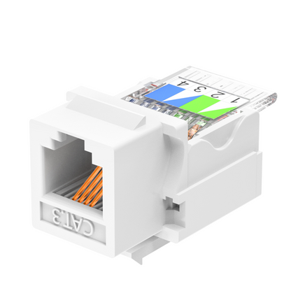 Cat6 UTP 90° Toolless Keystone Jack