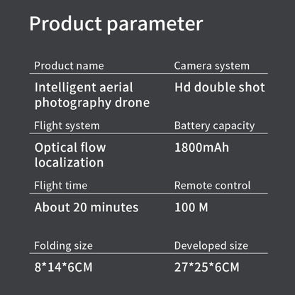E88 Max Drone – Foldable HD Dual Camera WiFi FPV Quadcopter with 20 min Flight Time - RS8720