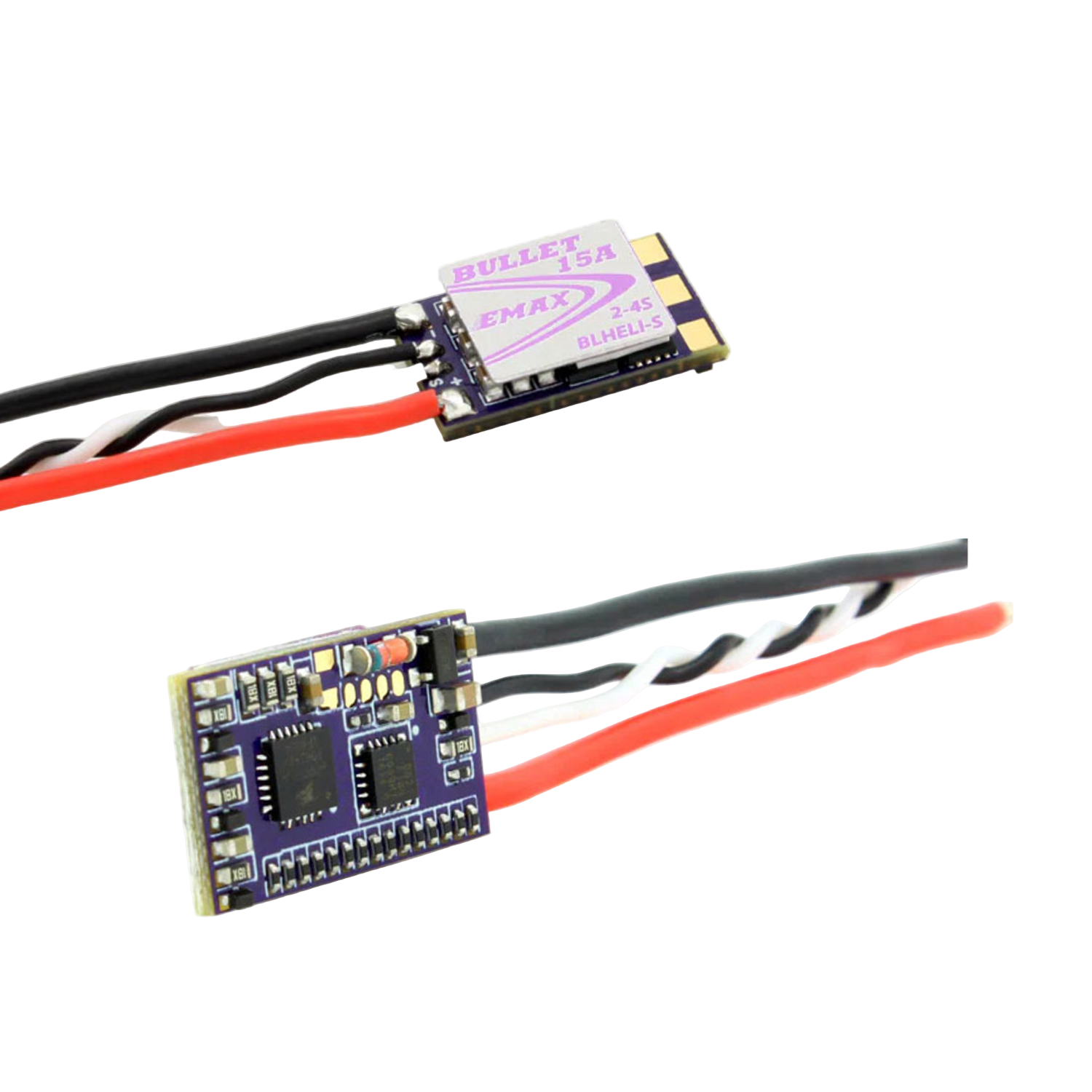 EMAX D-SHOT Bullet Series 15A ESC 2-4S BLHELI_S Ultra-Light 3.5g Supports DShot, Oneshot42 & Multishot High-Performance Brushless Speed Controller