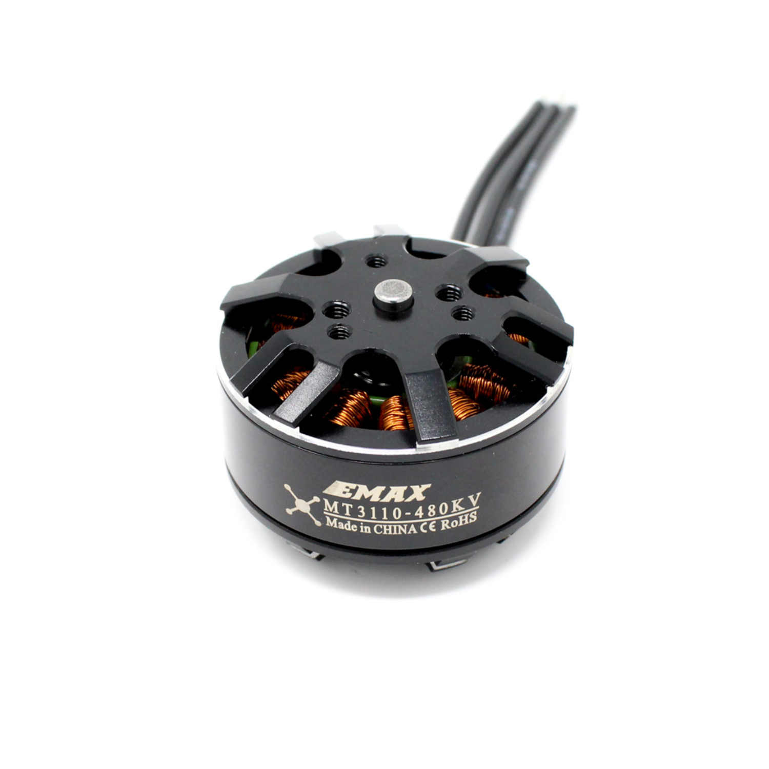 EMAX MT3110 480KV Brushless DC Motor For Multirotors Quadcopter Hexacopter – Black Cap CW