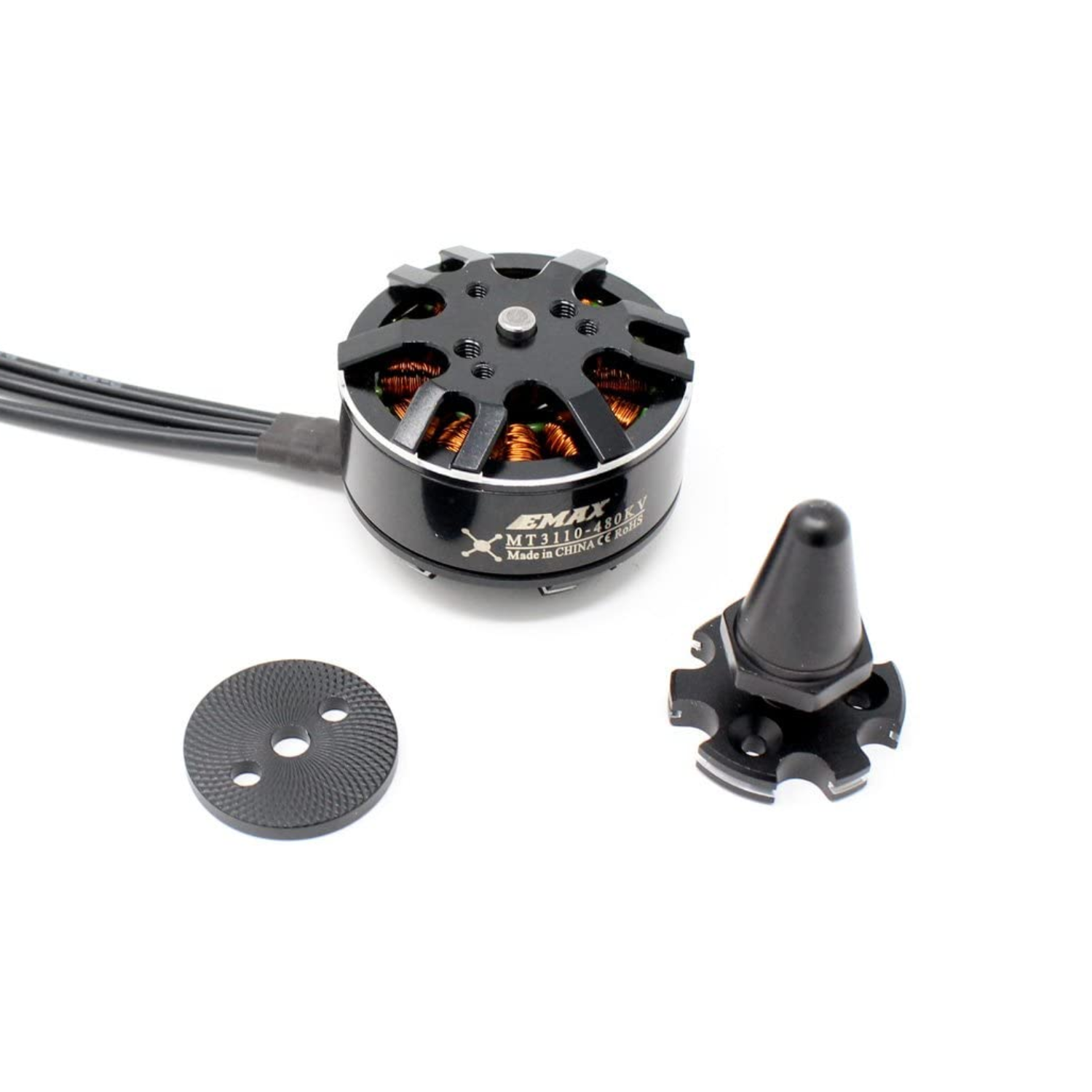 EMAX MT3110 480KV Brushless DC Motor For Multirotors Quadcopter Hexacopter – Black Cap CW