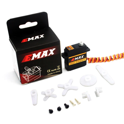 EMAX ES3302 12.4g Mini Metal Gear Analog Servo High Torque Lightweight Servo For RC Airplane Glider Fixed Wing Models (Original)- RS4904