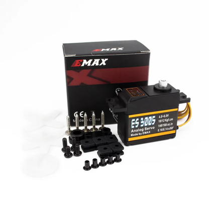 EMAX ES3005 42g Metal Gear Analog Servo 4.8V-6V Waterproof For RC Cars Boats Helicopters Airplanes