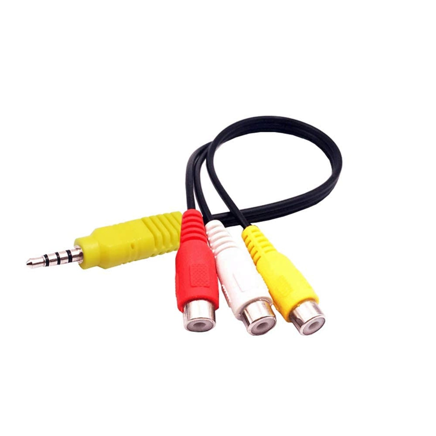 3.5mm Jack Plug to 3 RCA Adapter AV Cable With 10cm Cable lenght - RS1698