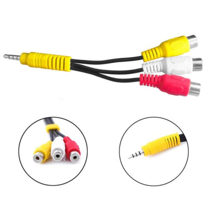3.5mm Jack Plug to 3 RCA Adapter AV Cable With 10cm Cable lenght - RS1698