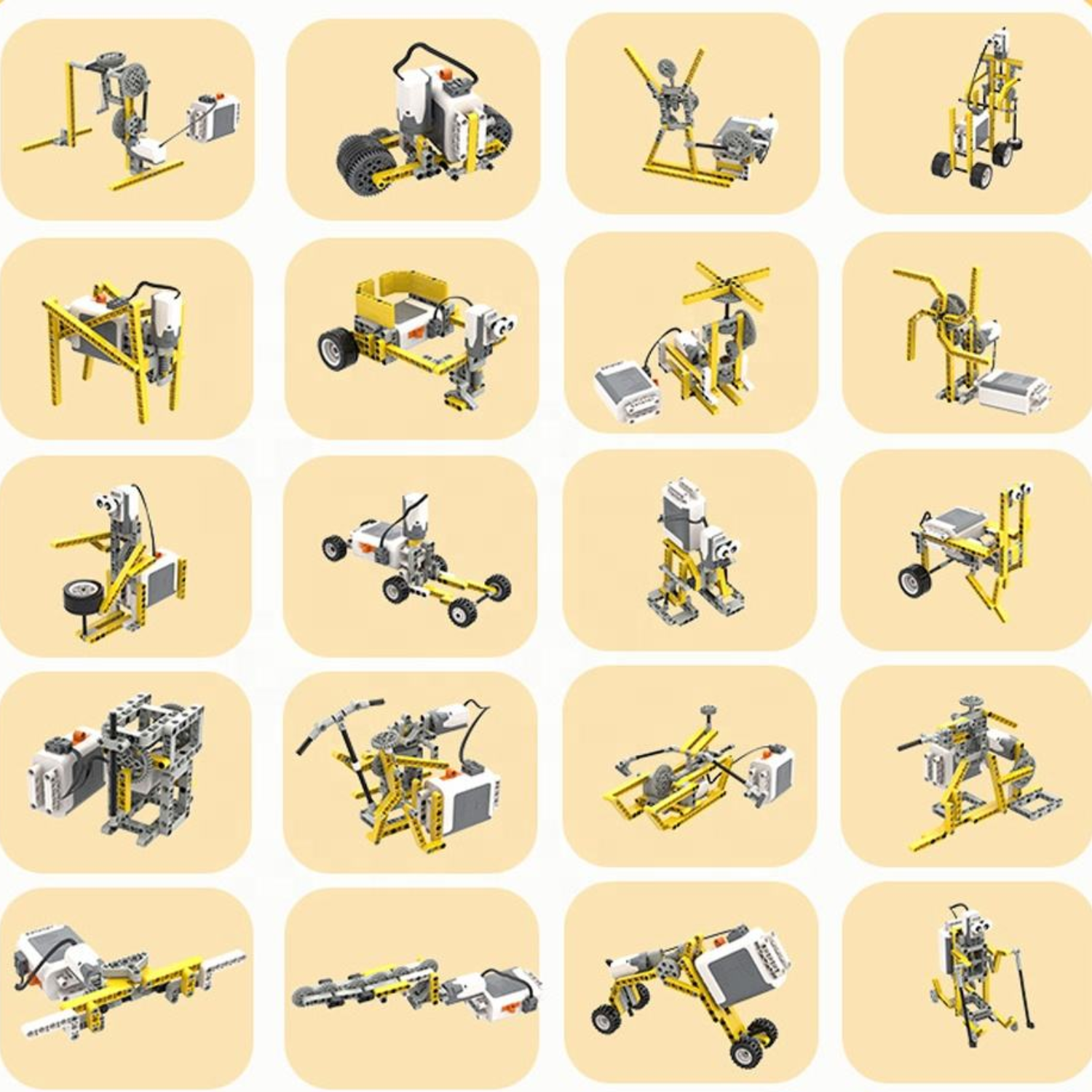 52-in-1 STEM Educational Building Toy Set 420PCS Electric Gear Mechanical Construction Kit Compatible With LEGO - RS8903