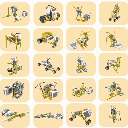 52-in-1 STEM Educational Building Toy Set 420PCS Electric Gear Mechanical Construction Kit Compatible With LEGO - RS8903