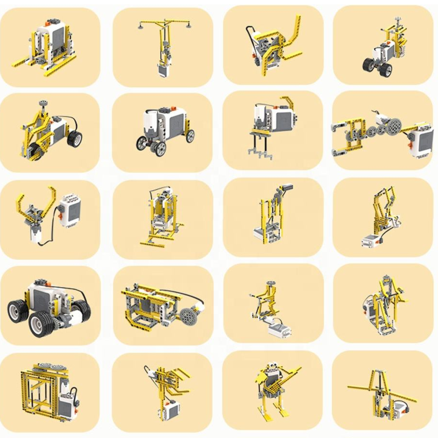 52-in-1 STEM Educational Building Toy Set 420PCS Electric Gear Mechanical Construction Kit Compatible With LEGO - RS8903