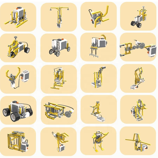 52-in-1 STEM Educational Building Toy Set 420PCS Electric Gear Mechanical Construction Kit Compatible With LEGO - RS8903