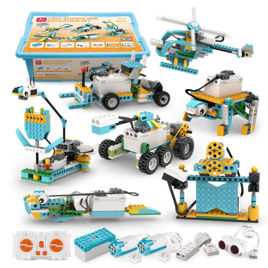 DIY Puzzle Learning Robot Logical Training Kit Science Electronic Building Block Educational Toy For Kids - RS8905