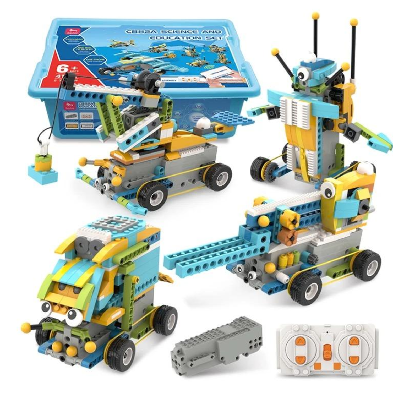 Blocks Science Set 12-in-1 STEM Educational Building Blocks Kit Electric Science – REES52