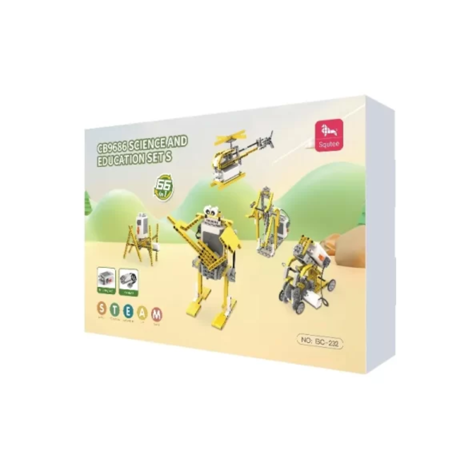 Science and Education Experiment Kit For Kids DIY Learning Building Blocks Set With Storage Bucket - RS8904