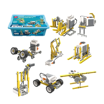 Science and Education Experiment Kit For Kids DIY Learning Building Blocks Set With Storage Bucket - RS8904