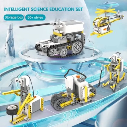 Science and Education Experiment Kit For Kids DIY Learning Building Blocks Set With Storage Bucket - RS8904