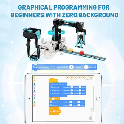 Jvist-W 2-in-1 Mechanical Engineering and Science Experiment Kit Building Blocks Set With Storage Bucket For Kids - RS8911