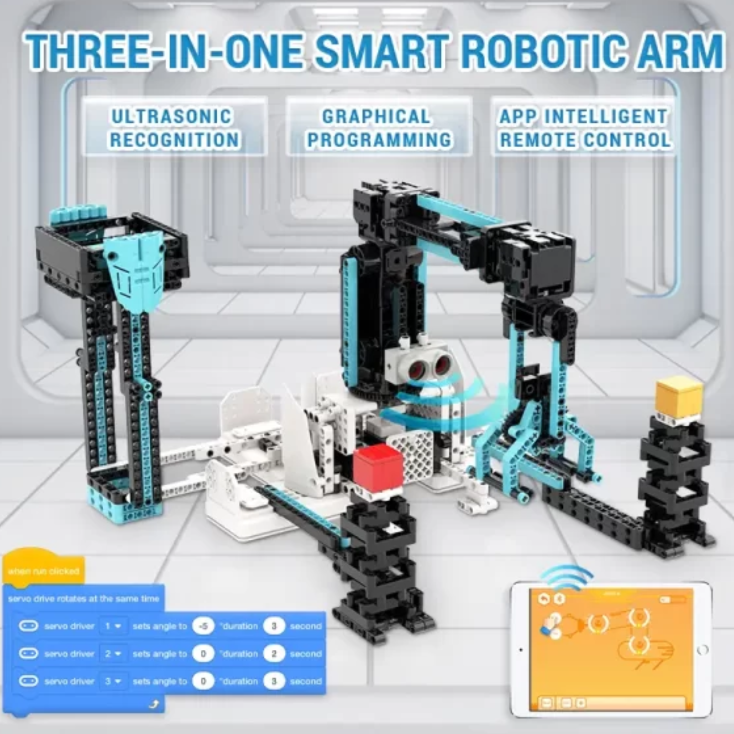 Jvist-W 2-in-1 STEM Educational Construction Kit Mechanical Engineering and Science Experiment Building Blocks Kit For Kids - RS8910
