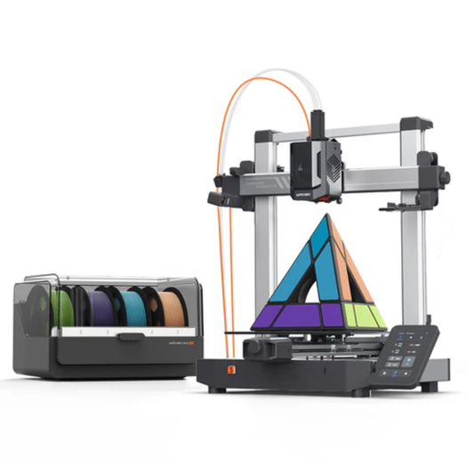 Anycubic Kobra 3 V2 Combo High-Speed 3D Printer With AMS Lite Multi-Color Printing System