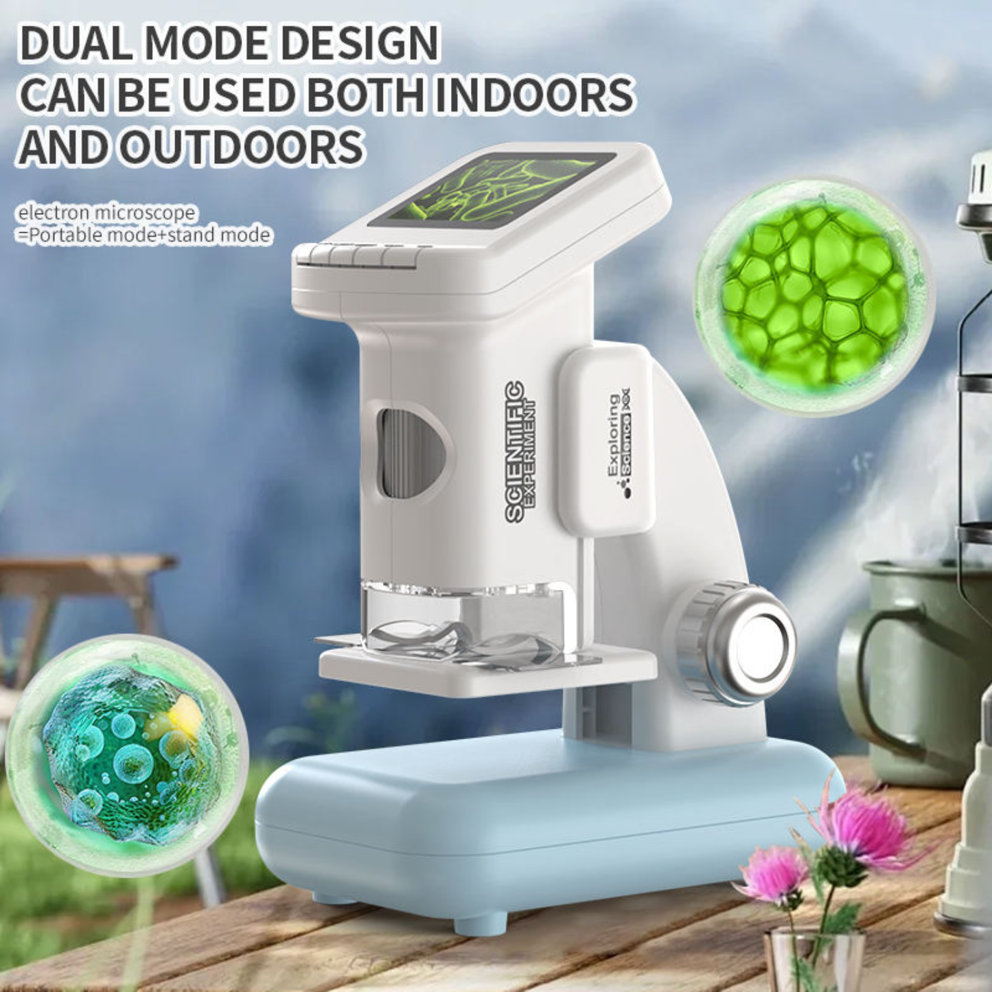 W5813A 20X–1200X HD Portable Digital Microscope