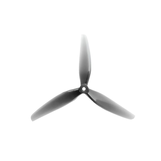 HQProp 7x4x3 Light Grey Triblade FPV Drone Propeller Polycarbonate 7 Inch Props (2 CW + 2 CCW) For Racing & Freestyle Drones - RS9455