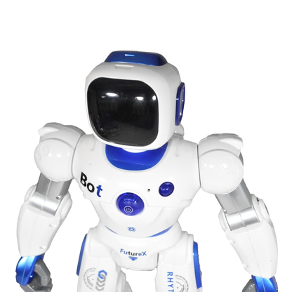 Ruko FutureX RC Smart Robot 16" Tall Interactive Toy With Voice Command Gesture Control, Dance & Music Programmable Educational Robot For Kids - RS9508