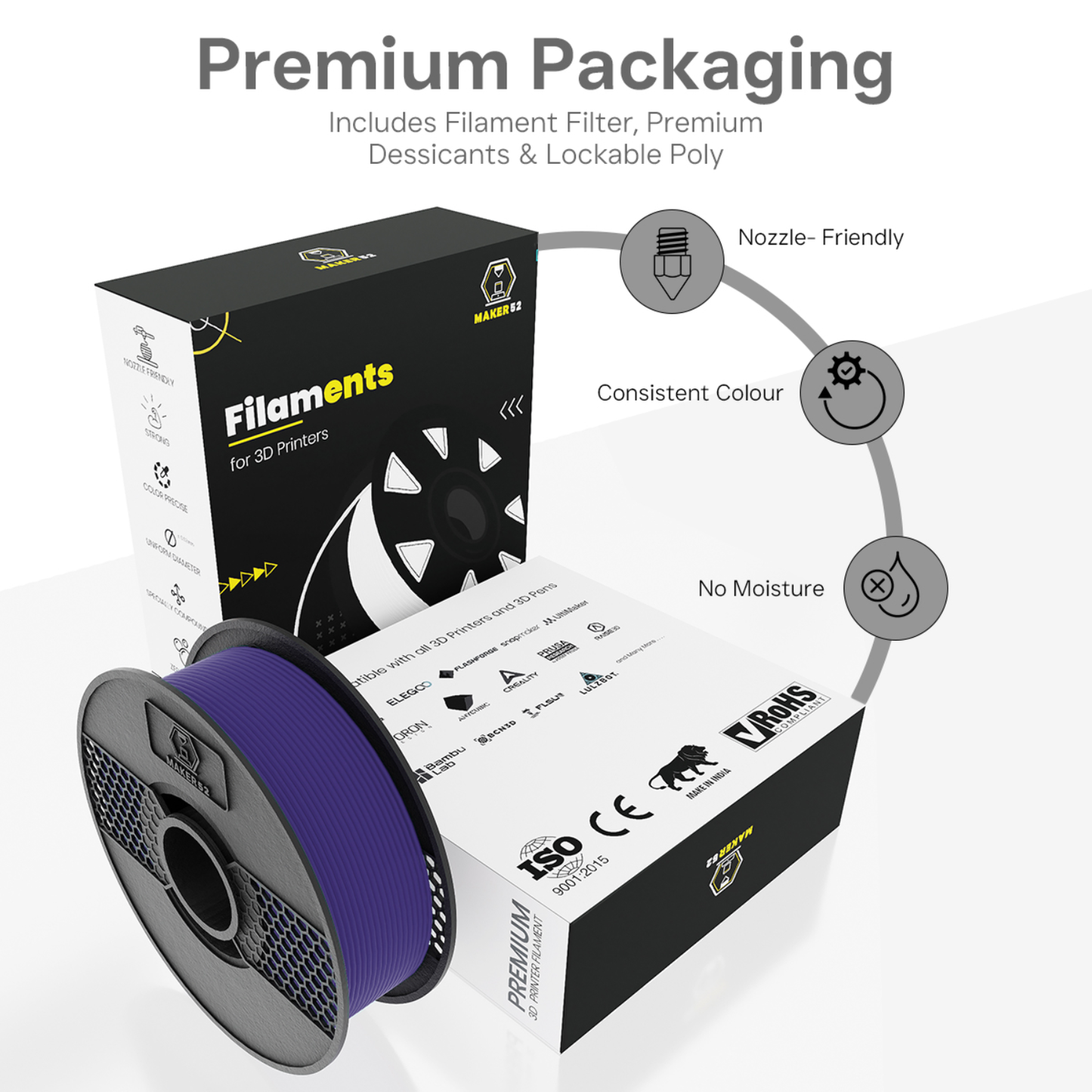 MAKER52 HS PLA+ Filament