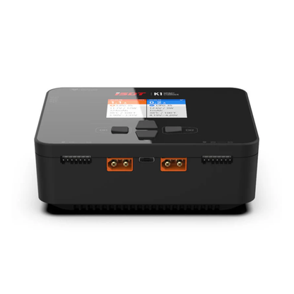 ISDT K1 Dual Channel Smart Charger 2x100W AC / 2x250W DC 10A x2 2–6S LiPo LiHV LiFe Battery Balance Charger