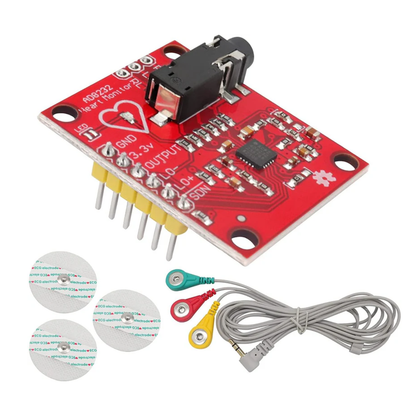 AD8232 ECG Heart Rate Monitor Sensor Module For Arduino, ESP32 & Raspberry Pi - RC005