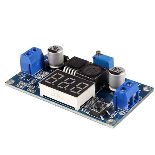 LM2596S DC-DC Adjustable Step Down Buck Converter Module With LED Digital Voltmeter Display 3A Voltage Regulator -