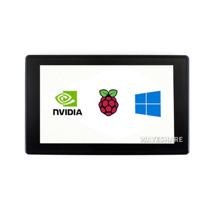 Waveshare 7" Capacitive Touch Screen LCD (H) With Case 1024×600 IPS HDMI Display Raspberry Pi & PC - RS8304
