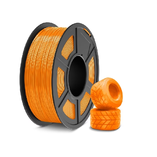 MAKER52 TPU-95A 1.75mm Flexible 3D Printer Filament 1kg Spool For FDM Printing - Orange - RS10127